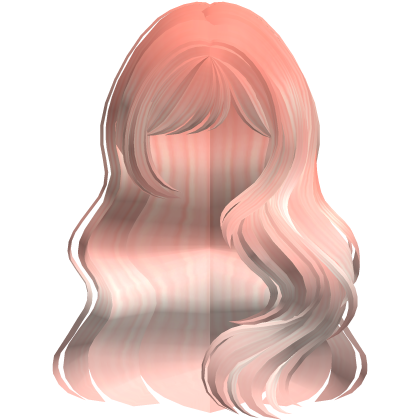 Long Wavy Layered Blowout in Peach Pink