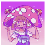 Sparkles little mushrooms
