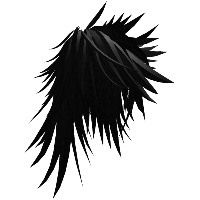 Black Scene Messy Spiky Hair