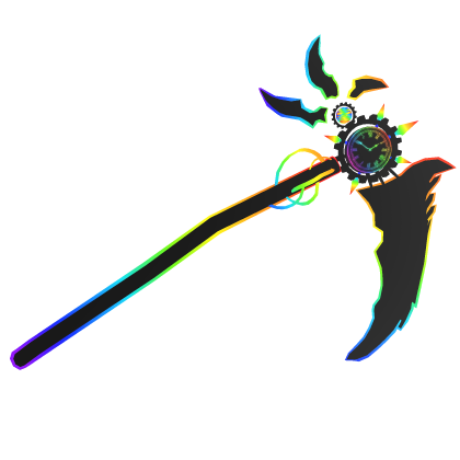 ANIMATED Dark Rainbow Cartoony Scythe Roblox item