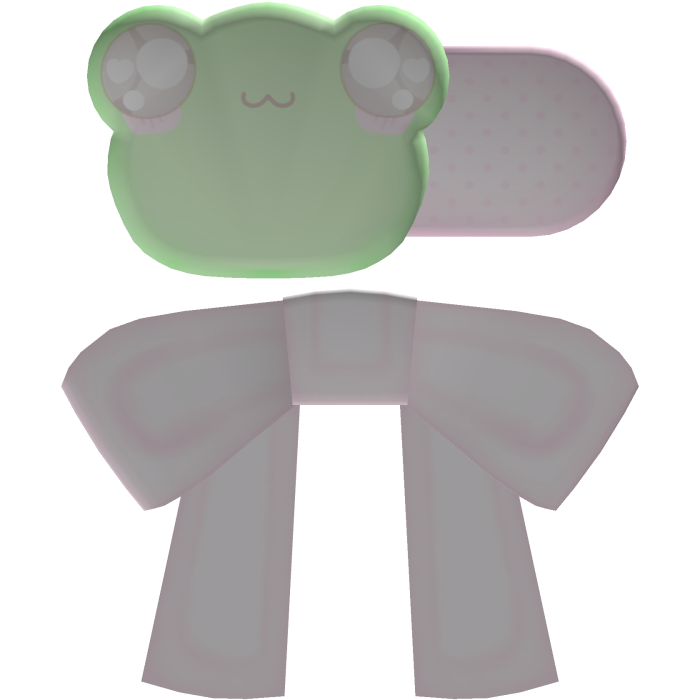 cutesy pastel pink froggy hairclips