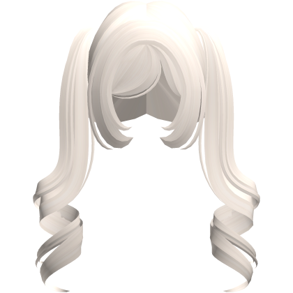 cute long loose curls in beige Roblox item