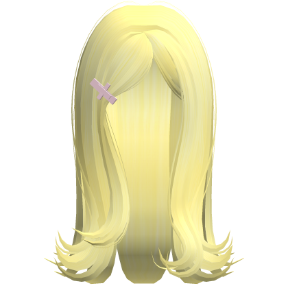 yellow cute girly shoujo long hair Roblox item