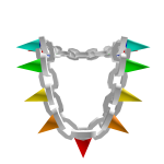 Platinum Rainbow Toothtaker Chain
