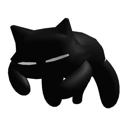 Cat on the head sleeping Black