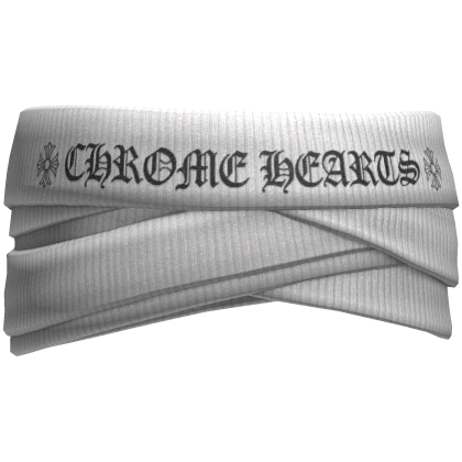 Chrome Face Bandage Blindfold White