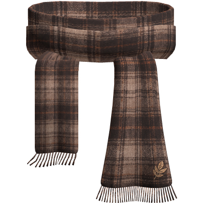 Vintage Brown Plaid Scarf Roblox item