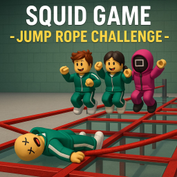rope jump game with a special guest ( update )