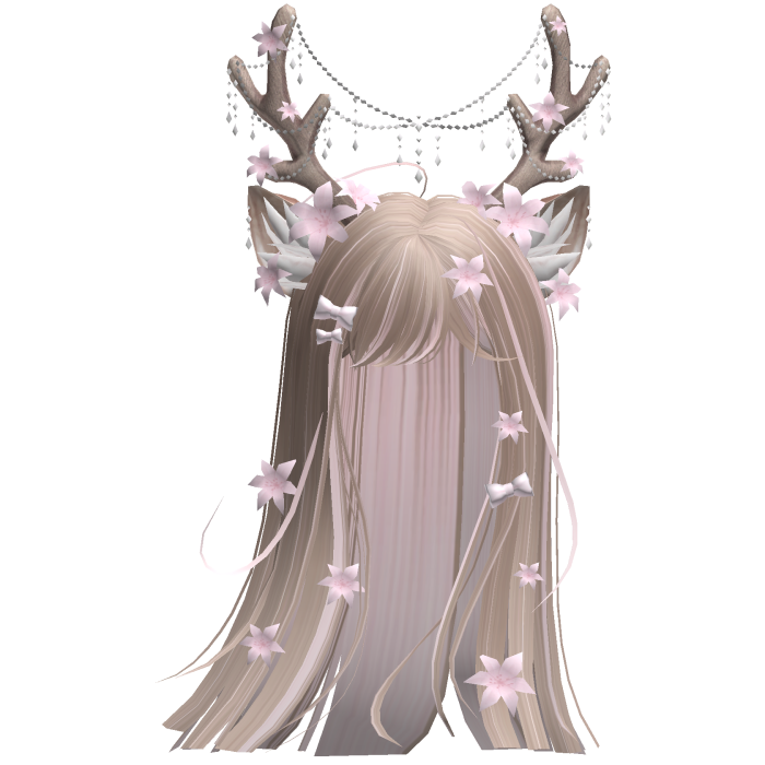 Ethereal Christmas Fairy Fawn Hair w/ Antlers