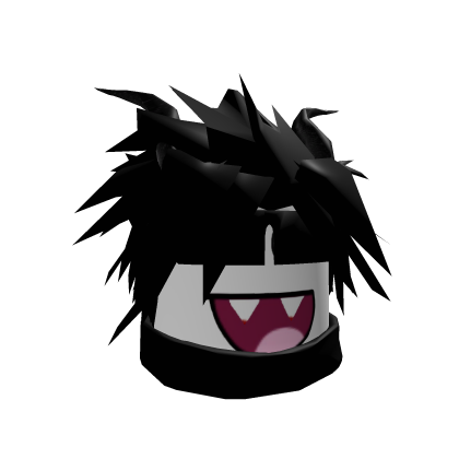 Dashie Black Hair Vampire Face With Horns Roblox item