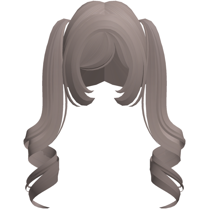 cute long loose curls in milktea brown