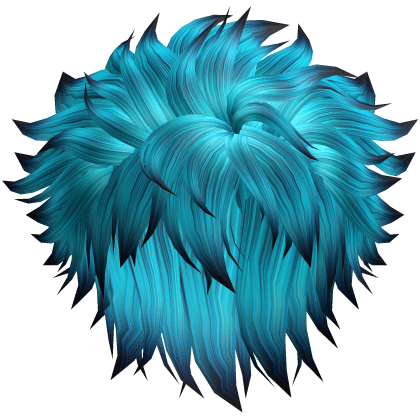 cyan messy hair 39. Roblox item