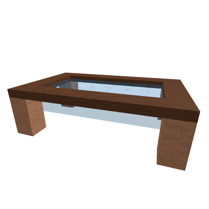 Wood and Glass Coffee Table.