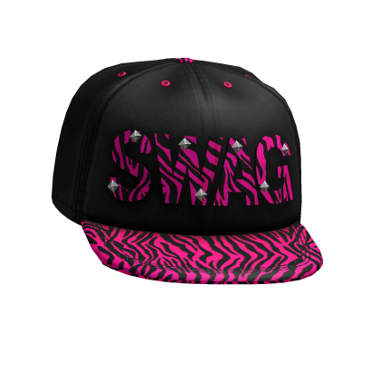 Pink ZEBRA Swag Era Cap