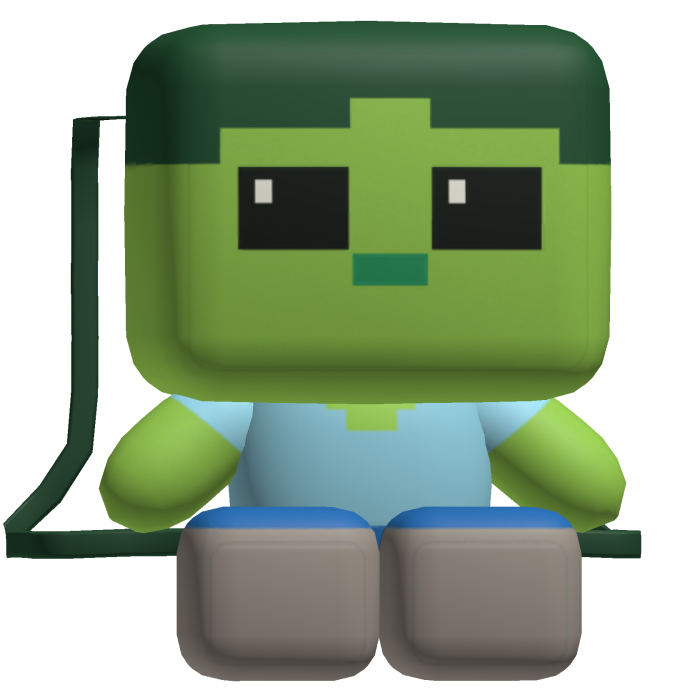 Zombie Pixel Plushie Backpack [1.0]