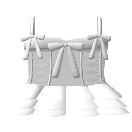 ♡ cutesy kawaii ruffled white princess bow dress