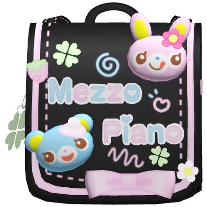 ♡ Cute mezzo piano backpack black