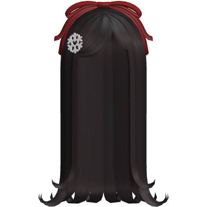 🤍 long n sweet christmas curls dark brown Roblox item