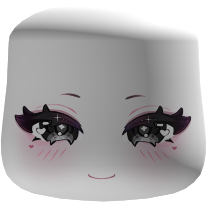 adorable happy chibi smile face mask (˶ᵔ ᵕ ᵔ˶) Roblox item