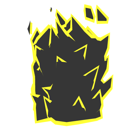 Yellow Outline Flaming Right Arm