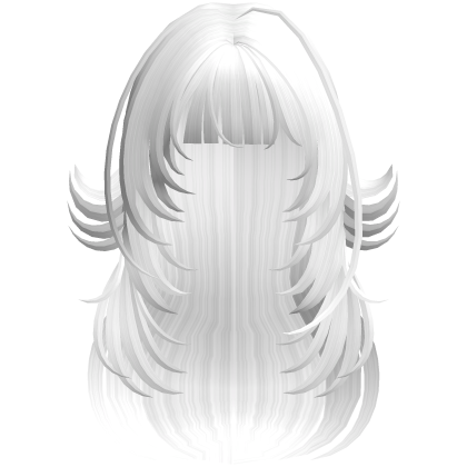 Anime White Wolf-Cut Hair