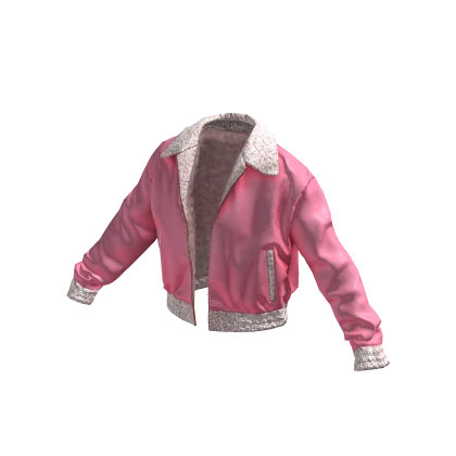 ✨ Pink Shearling Jacket Fall Y2K Winter Coquette | Roblox Item