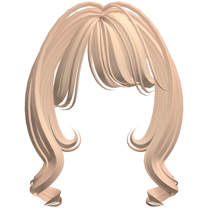 Cute Swirly Girly Bangs (Blonde) Roblox item