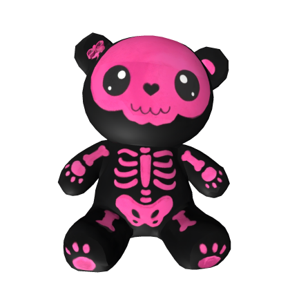 Kawaii skeleton plush pink Roblox item