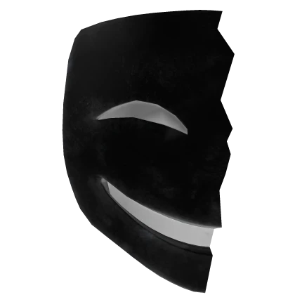 Black Theatrical Face Mask [Left Half] | Roblox Item - Rolimon's