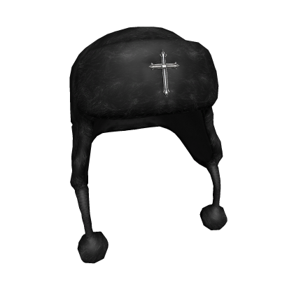 Darker Black Cross Ushanka