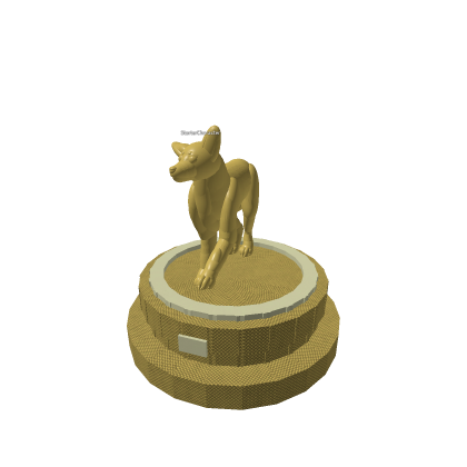 Golden Wolf Statue ### visits on The Wolves' Way!