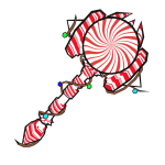 Peppermint Candy Cane Red Hammer