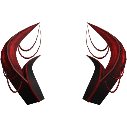 Demonic Halloween Horns - Red Roblox item