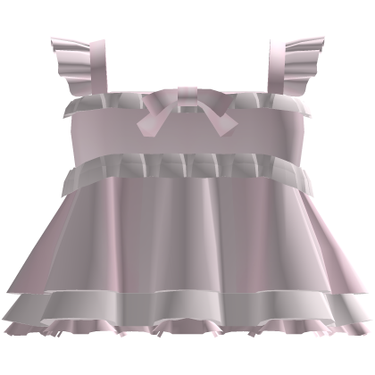 Pink Ruffle Lace Doll dress Roblox catalog item