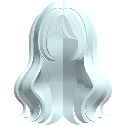 cute blue flowy hair with side pigtails Roblox item
