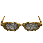 24k Gold Diamond Lens Y2K Vampire shades