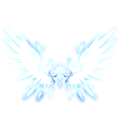 Blue Emissive Crystal Wings