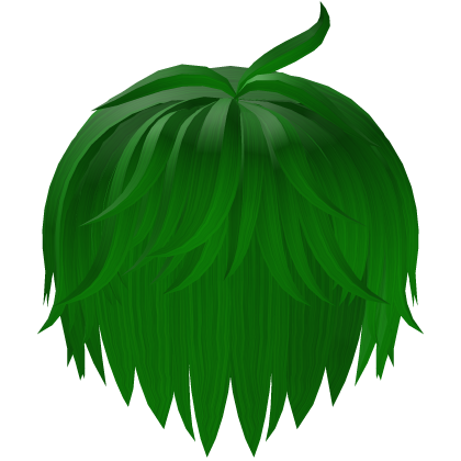 Green Messy Curly Hair 2.0 Roblox item