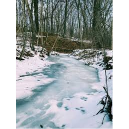 frozen river