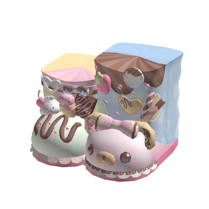 Sweet Harajuku Mori Kei Dessert Decora Bear Shoes thumbnail