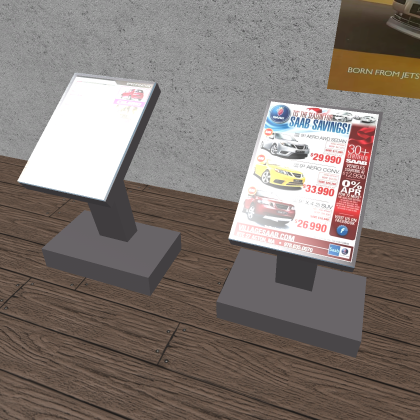 Leaflet for Dealerships/Malls
