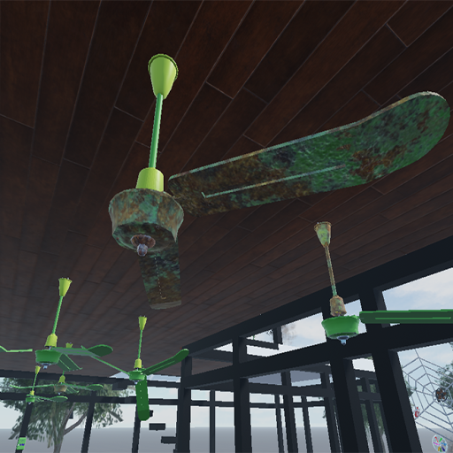 Rusted Green Fan House