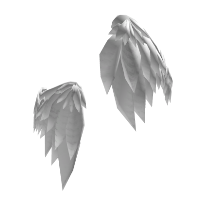 Angelic Shy Face Wings (White) Roblox item