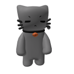 Grey cat backpack rigo