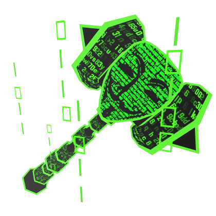 Cartoony Hacker Hammer