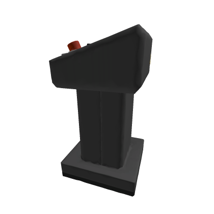 Industrial Control Pedestal — Stylized Low-Poly