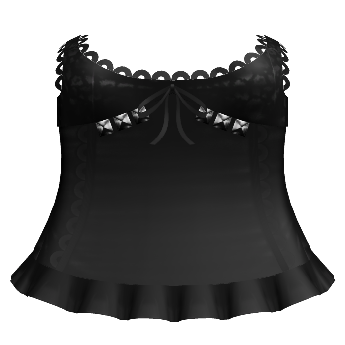 black babydoll satin top