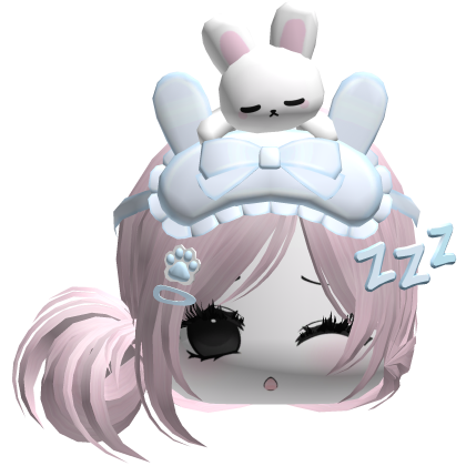 Kawaii Moe Sleepy Cute Bunny Anime Hair Pink
