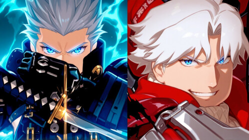 [ Devil May Cry + Virgil + Dante] Laut Anime - Roblox