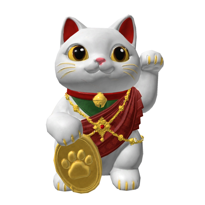 Thai Lucky Cat White - แมวกวักไทย สีขาว